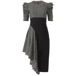 Amur | gray ruffle Uma dress